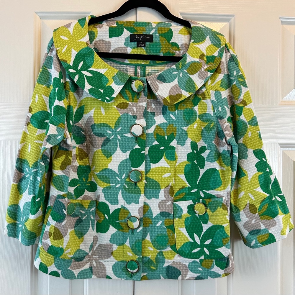 Vintage Josephine Floral Button Down Jacket